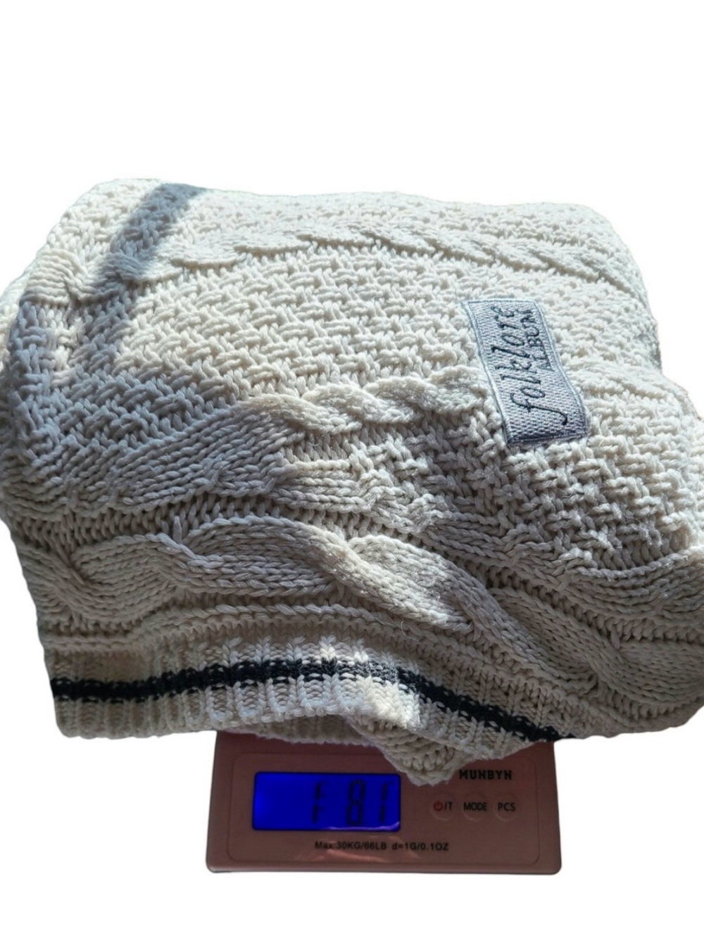 Taylor Swift Cream Cable Knit Sweater - Picture 7 of 8